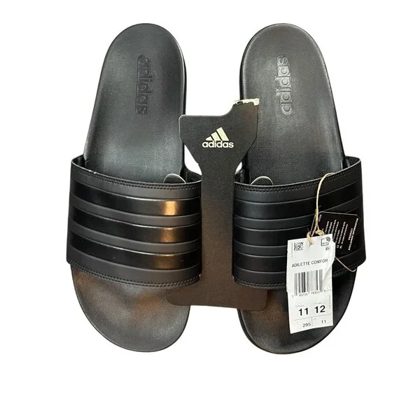 Adidas Men’s Adilette Comfort Slides – Size 11 - Picture 1 of 4